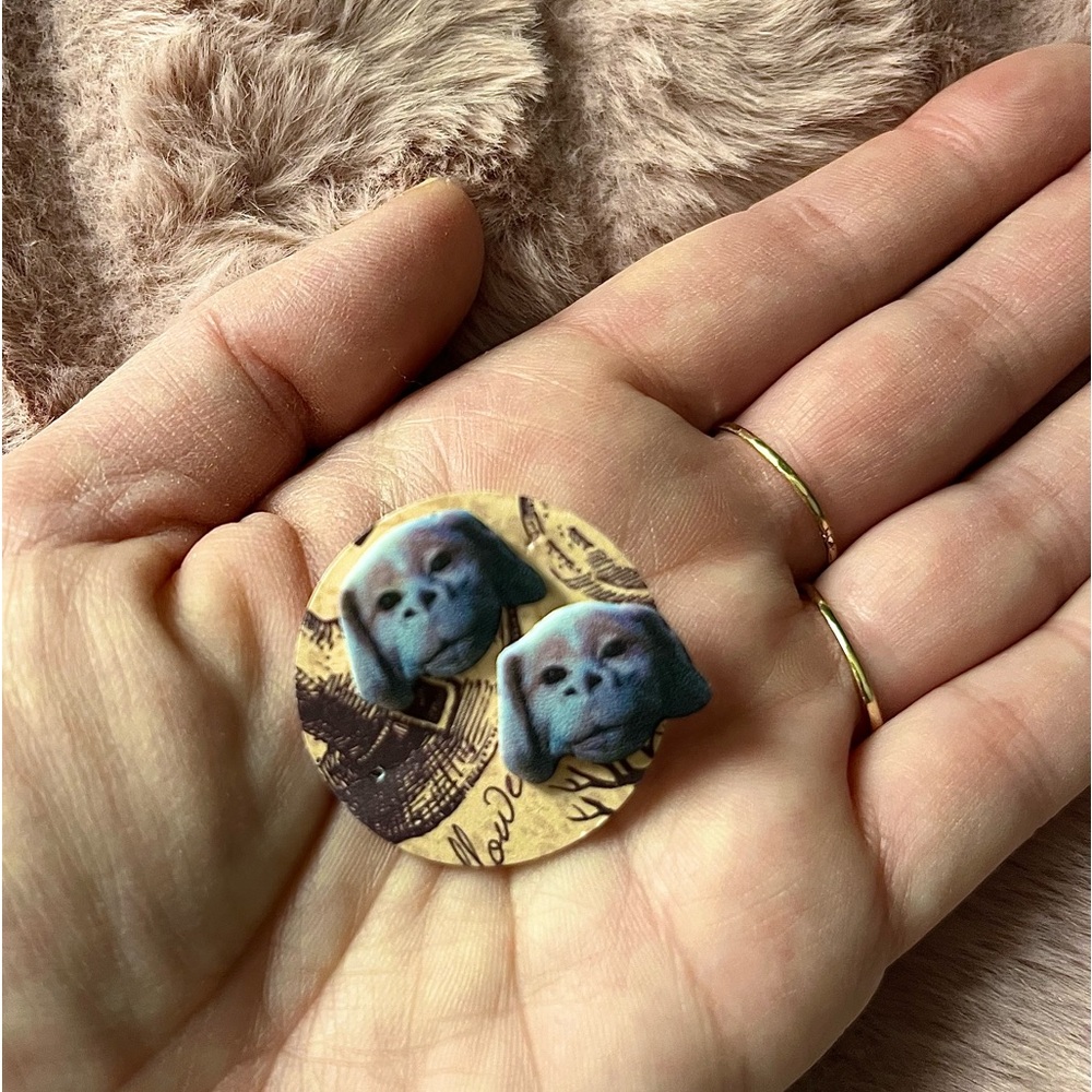 Falcor the Luck Dragon Earrings - Picture 3 of 4